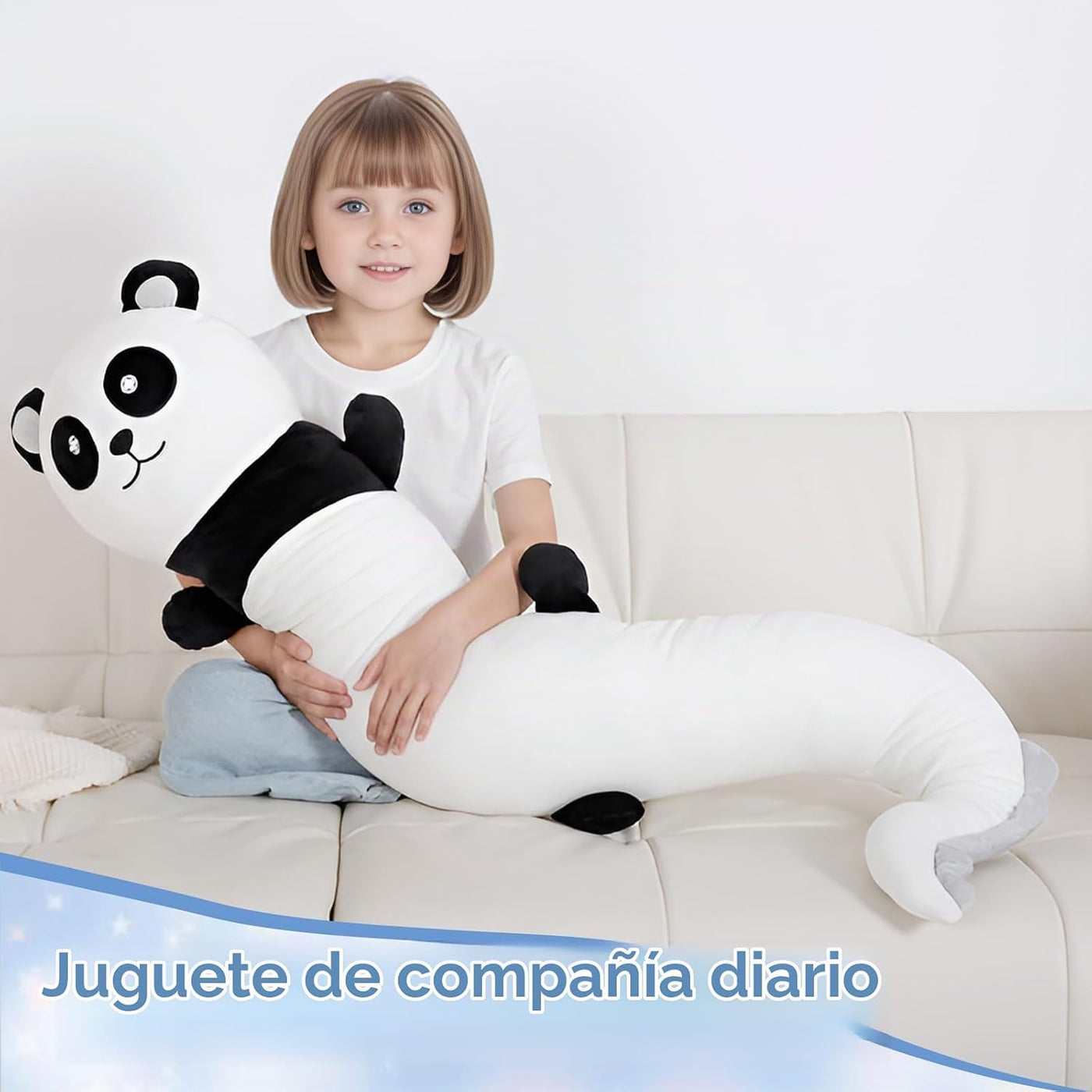 Tianmihou - Muñeca de peluche gigante de panda de 48 pulgadas, gran...