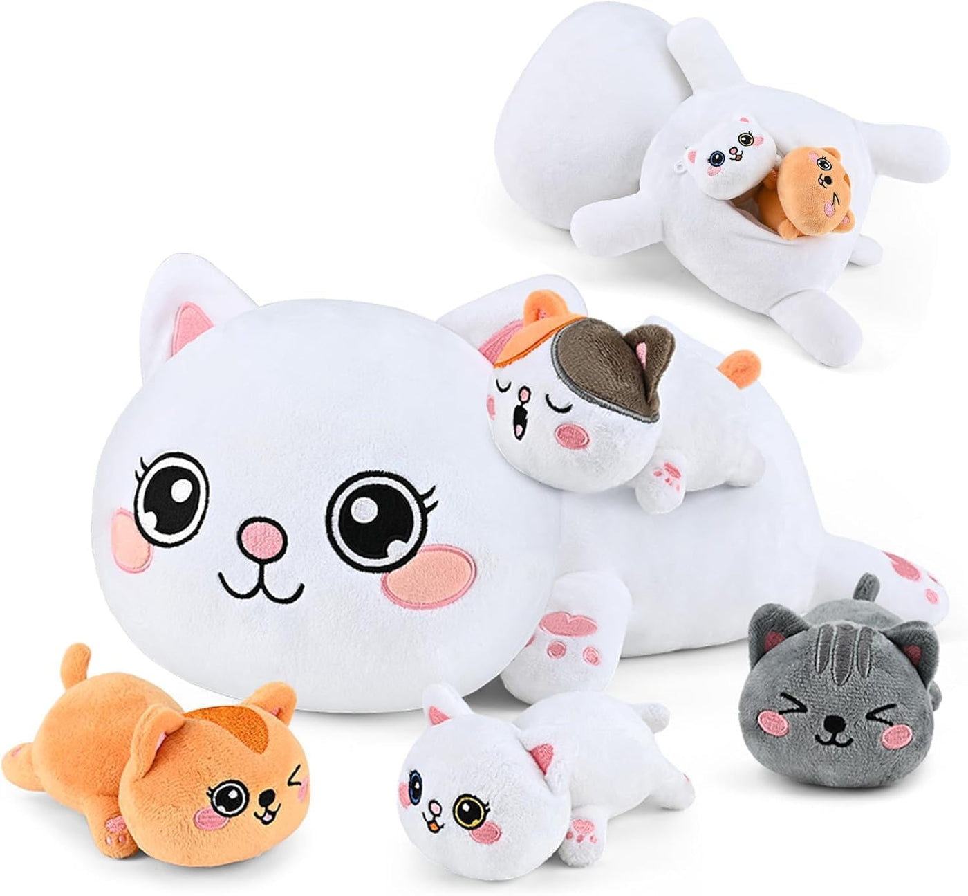 KMUYSL Juguetes de Peluche de Gatos para Niños de 0, 1, 2, 3, 4, 5,...