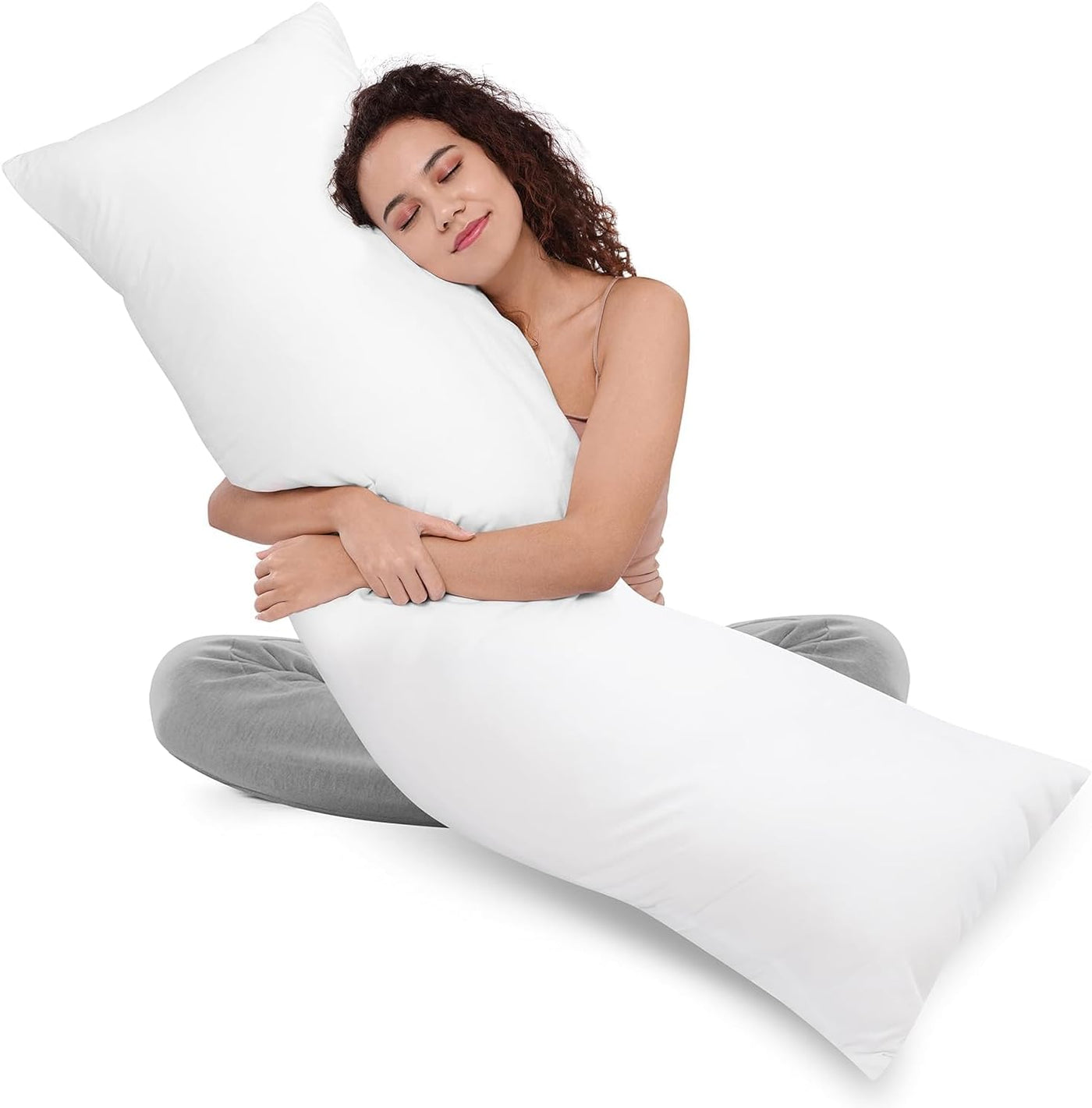 Funda de almohada para cuerpo 100% de algodón con poliéster suave y...