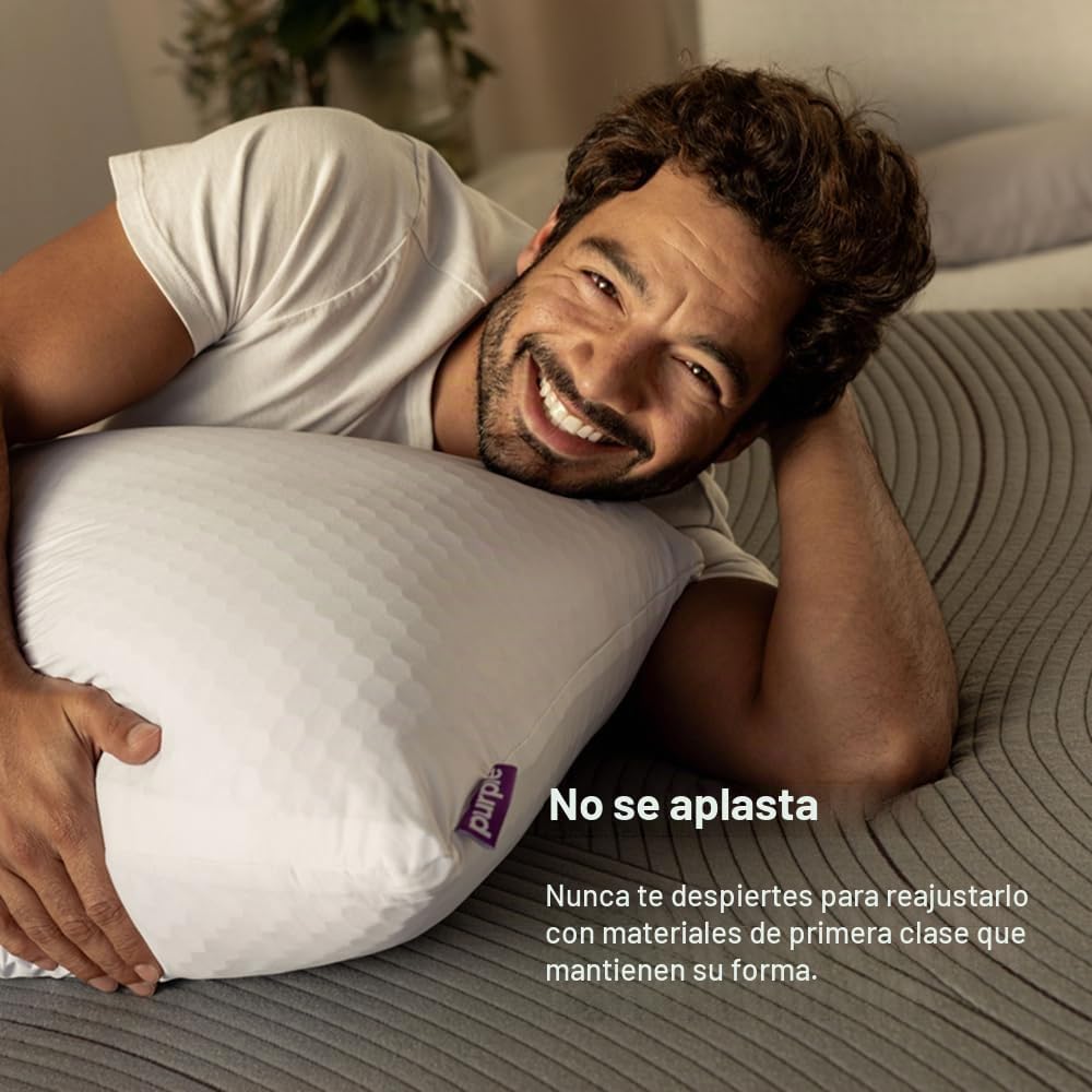 Purple Harmony Pillow - Almohada King Alta, la mejor almohada jamás...