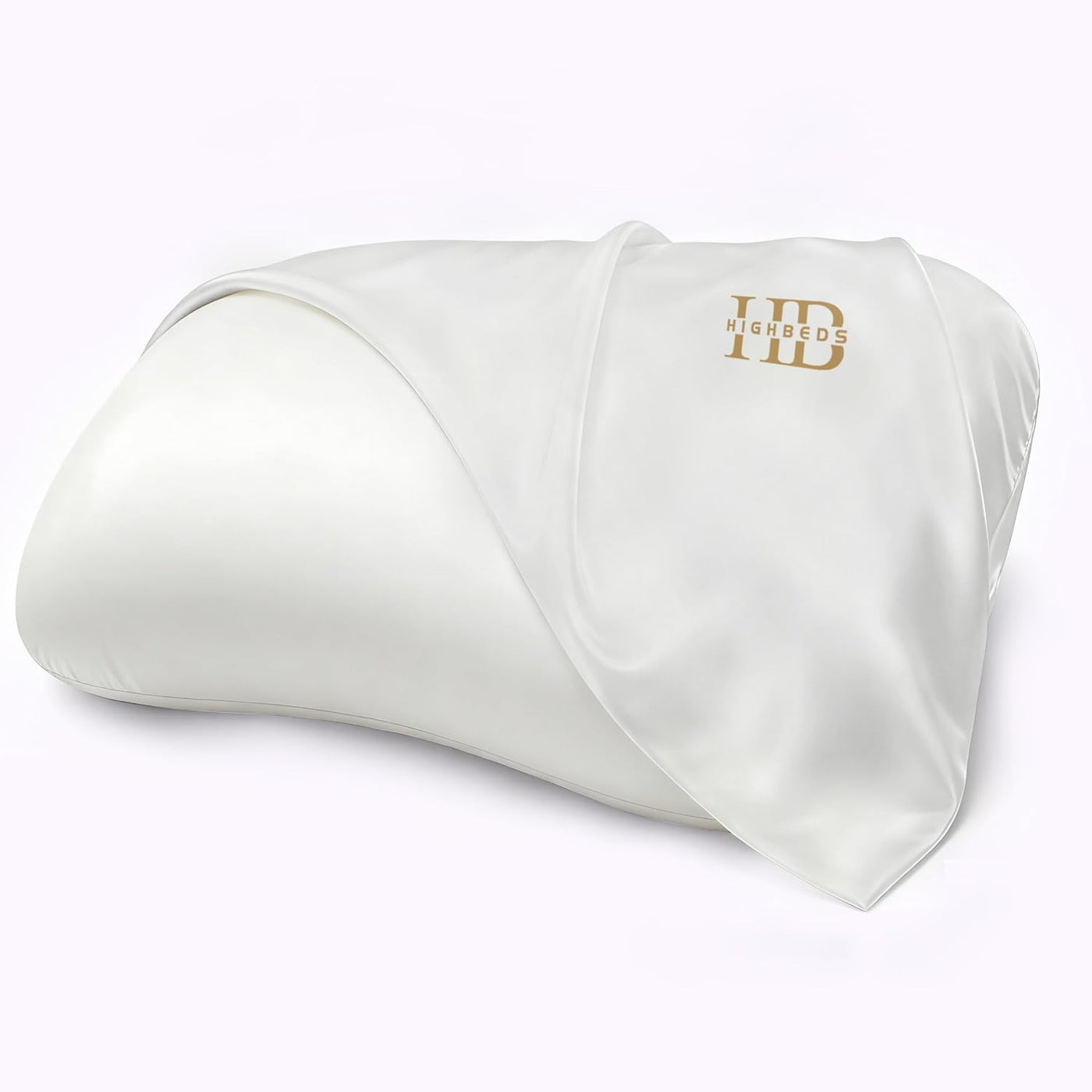 HighBeds Funda de almohada cervical para cuello blanco, paquete de 2