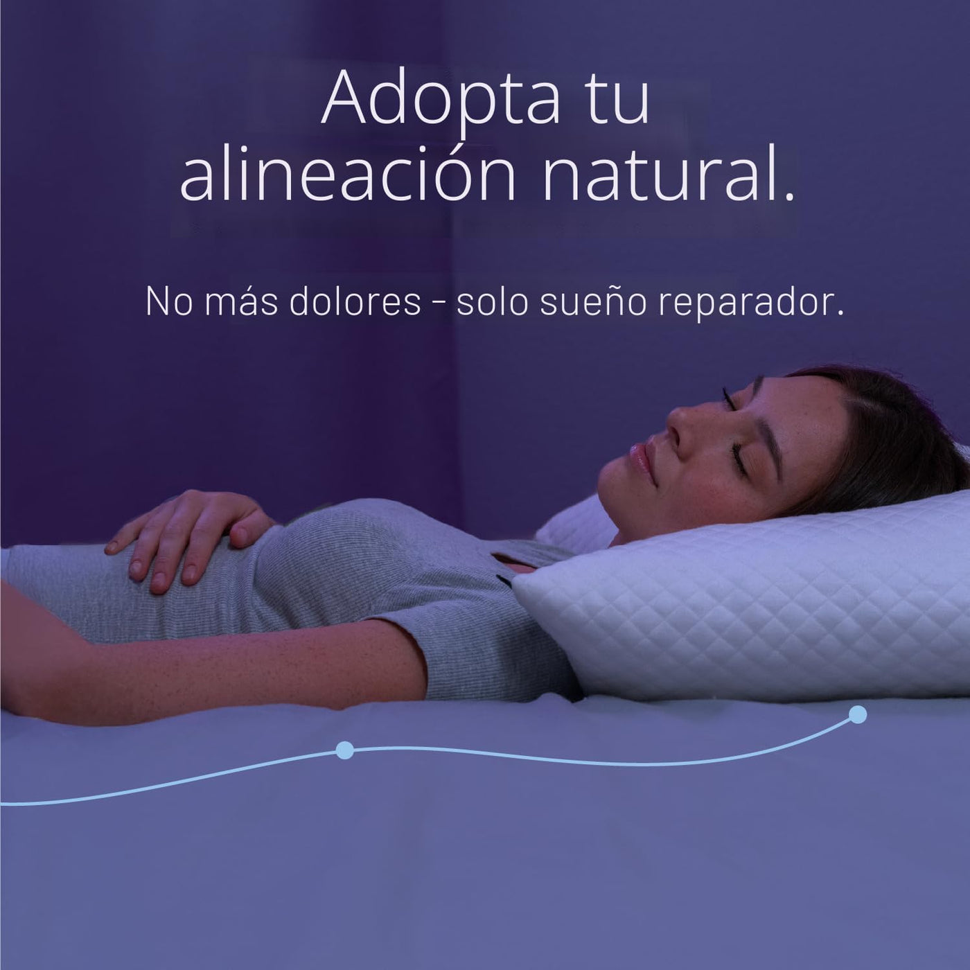 DreamyBlue Almohada Signature con loft ajustable \u2022 Relleno de...