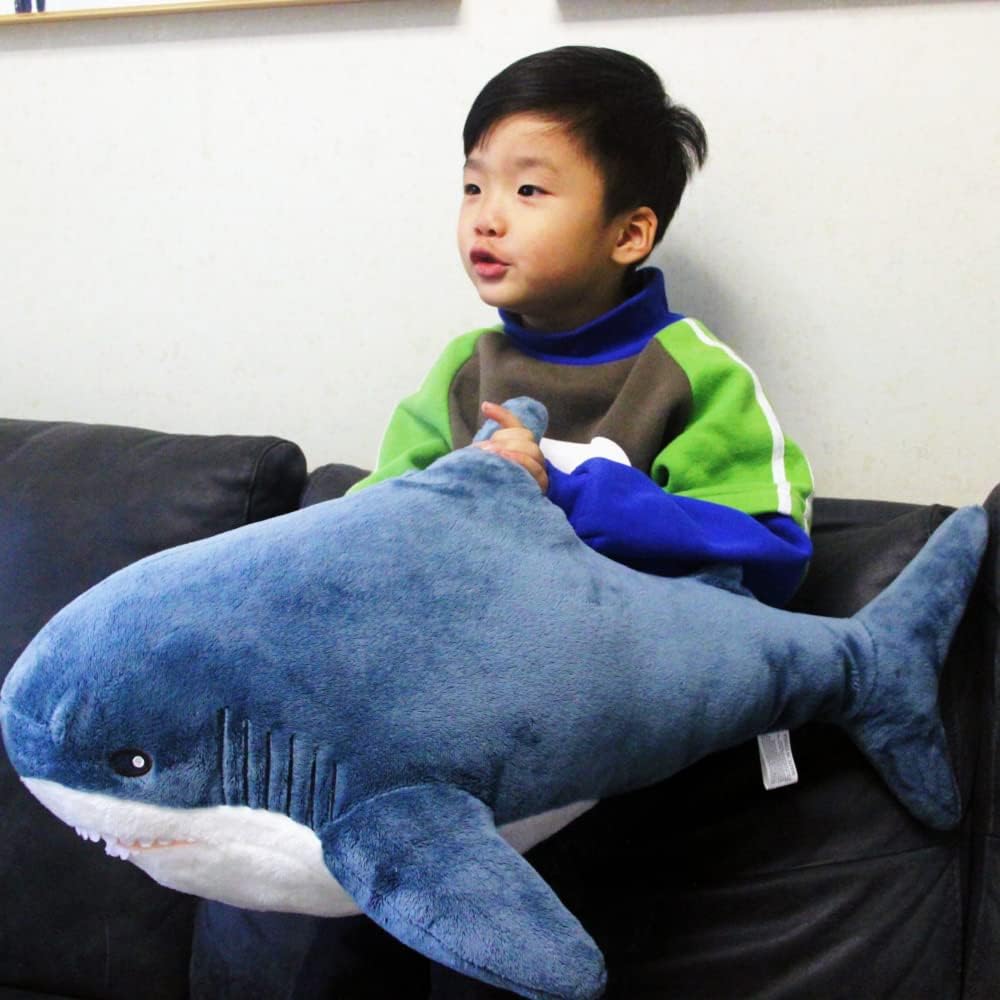 Ryttir Animales de peluche de tiburón gigante XL de 31 pulgadas, al...