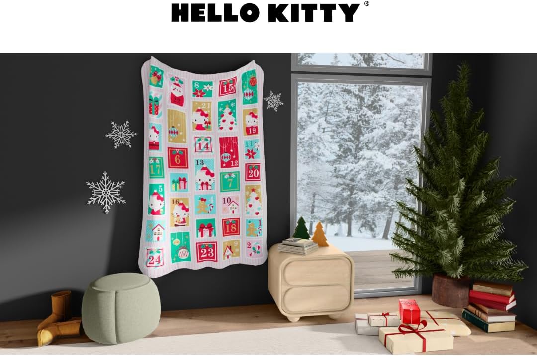 Franco Collectibles Sanrio Hello Kitty Manta de Calendario de Advie...