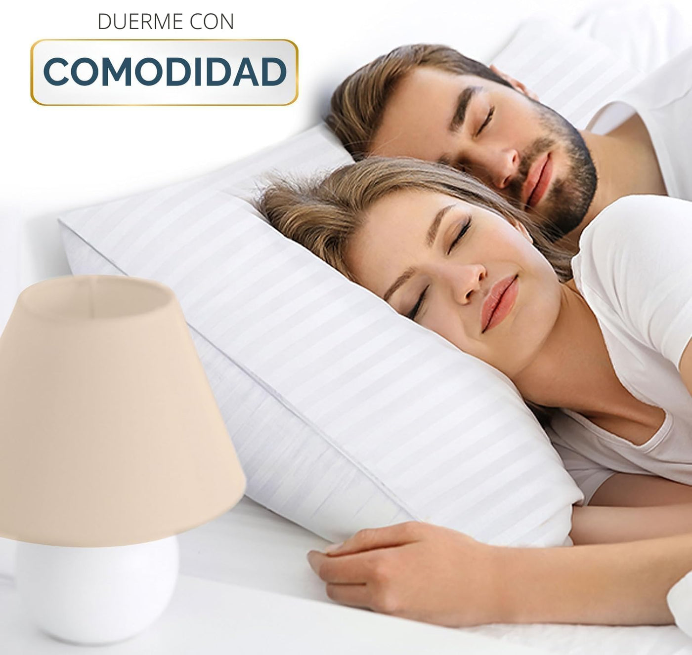 Utopia Bedding Juego de 4 almohadas de cama de hotel para dormir, a...