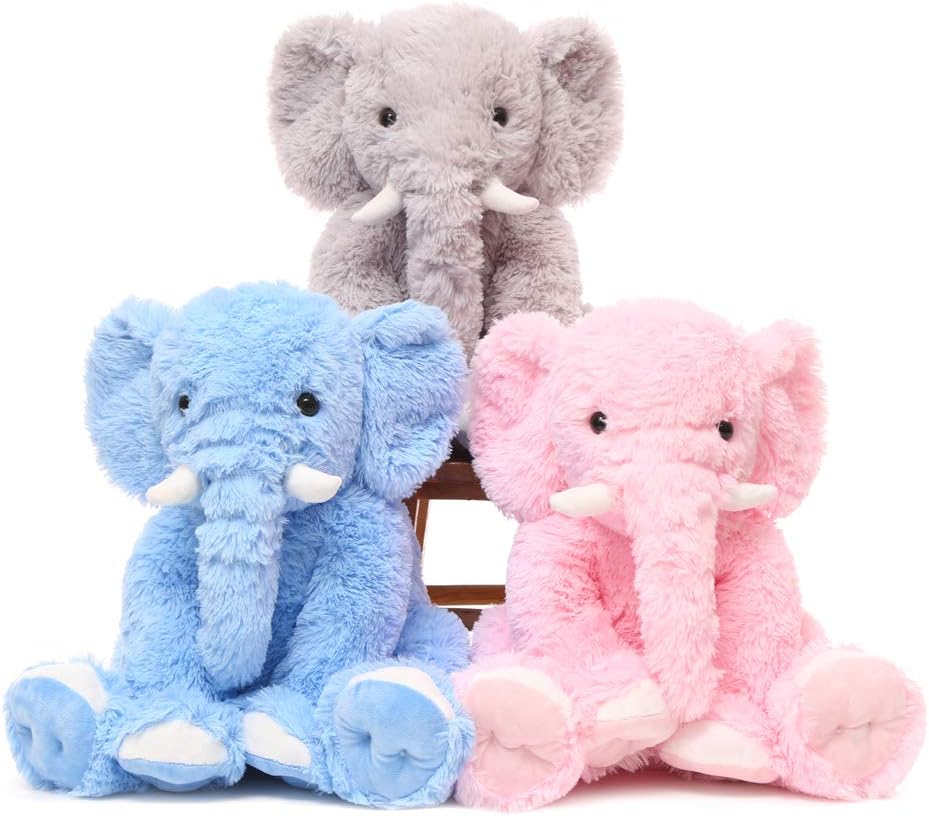 MorisMos Elefante Grande de Peluche, Elefante de 19.6 Pulgadas de P...