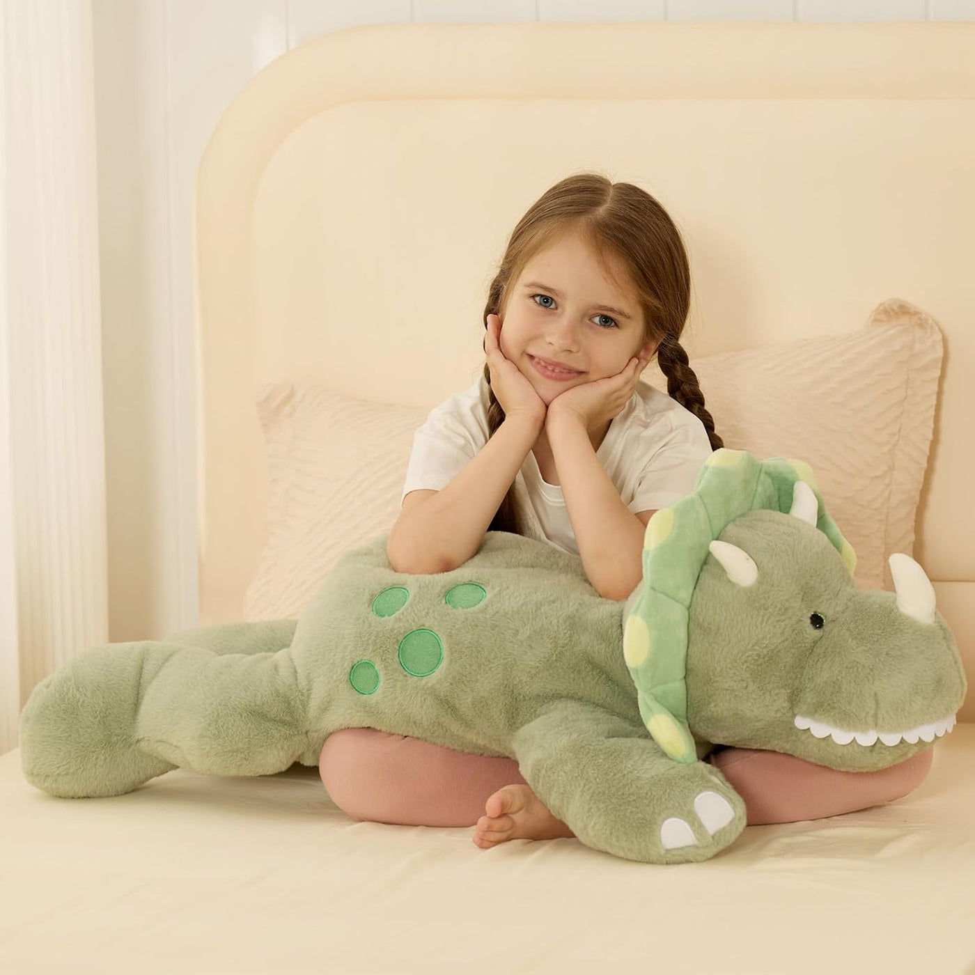 Tezituor Animales de peluche de dinosaurio de 5 libras, 32 pulgadas...
