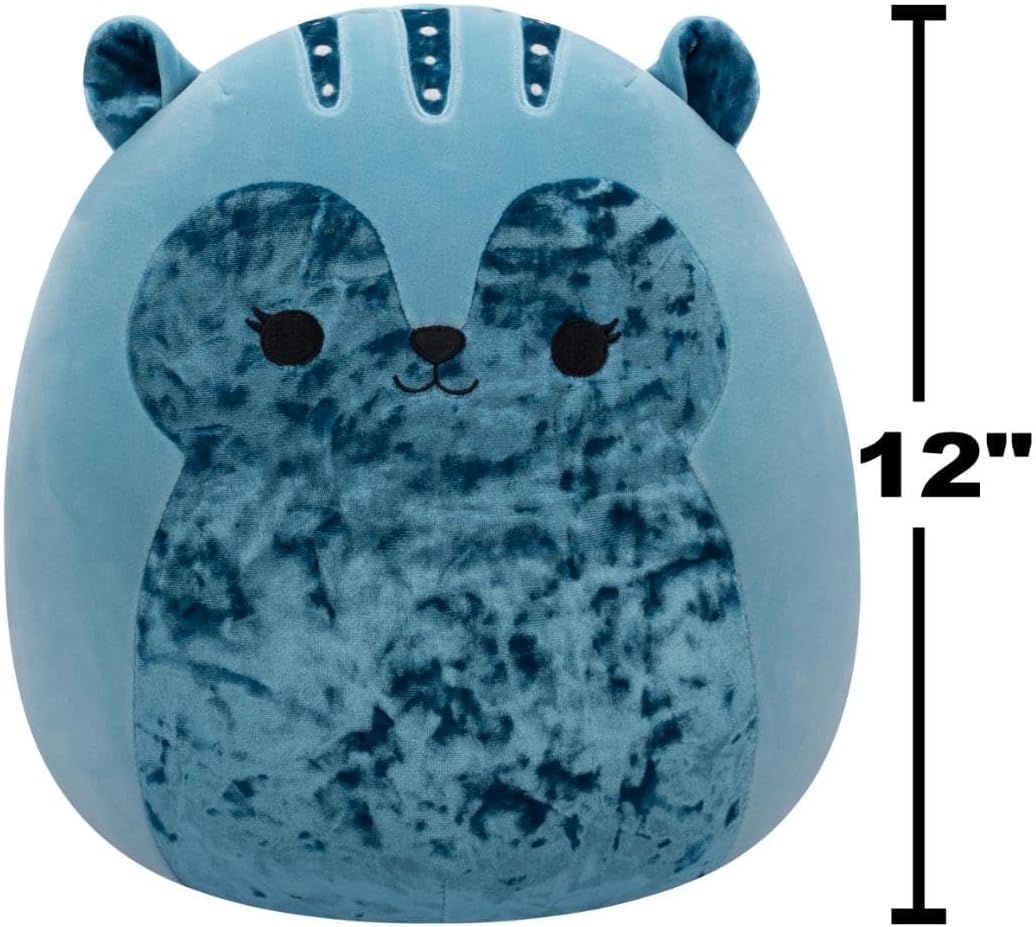 Squishmallows Original Brunhilda La Ardilla Azul Tonal de 14 Pulgad...