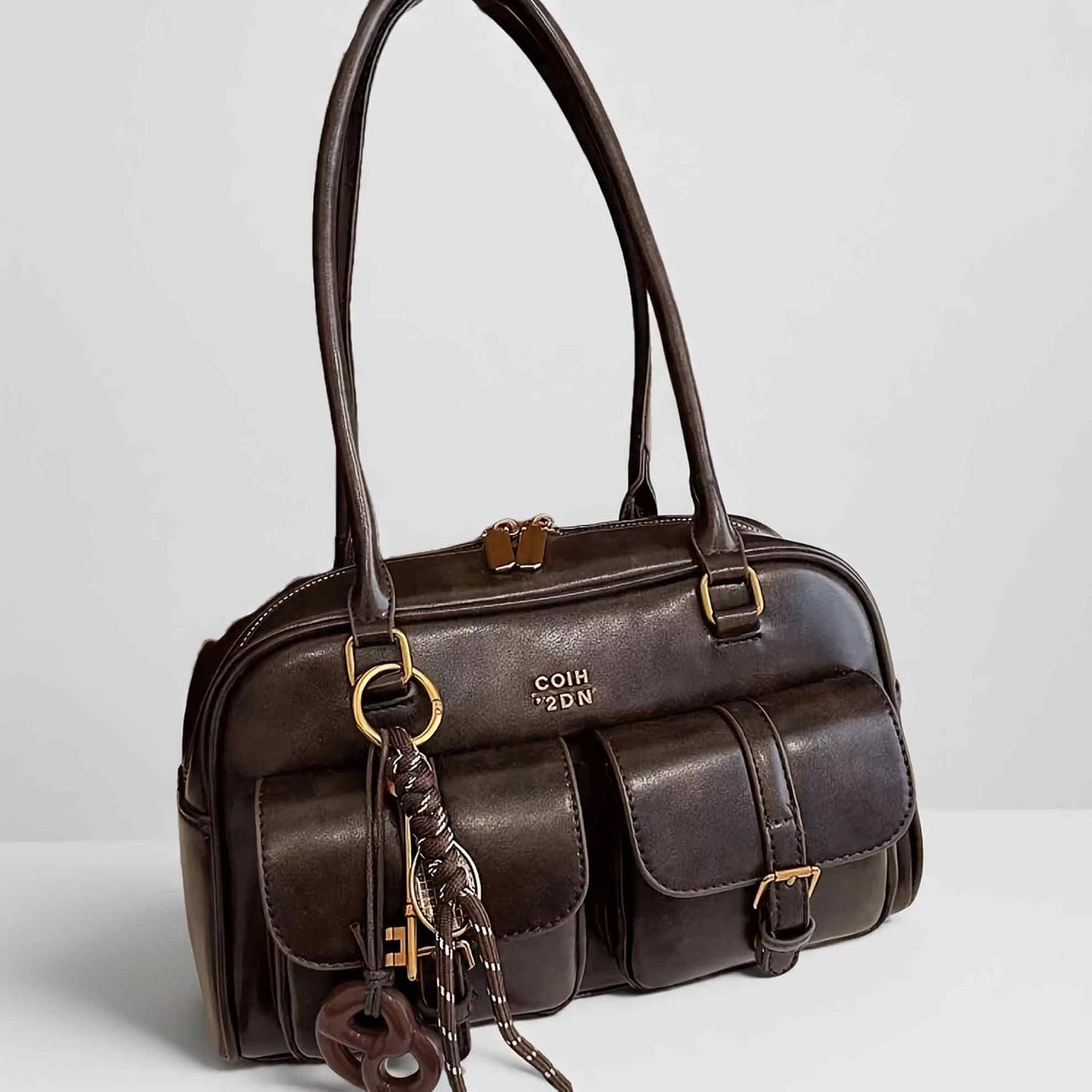 Bolso de hombro vintage para mujer, bolsos de piel resistente al ac...