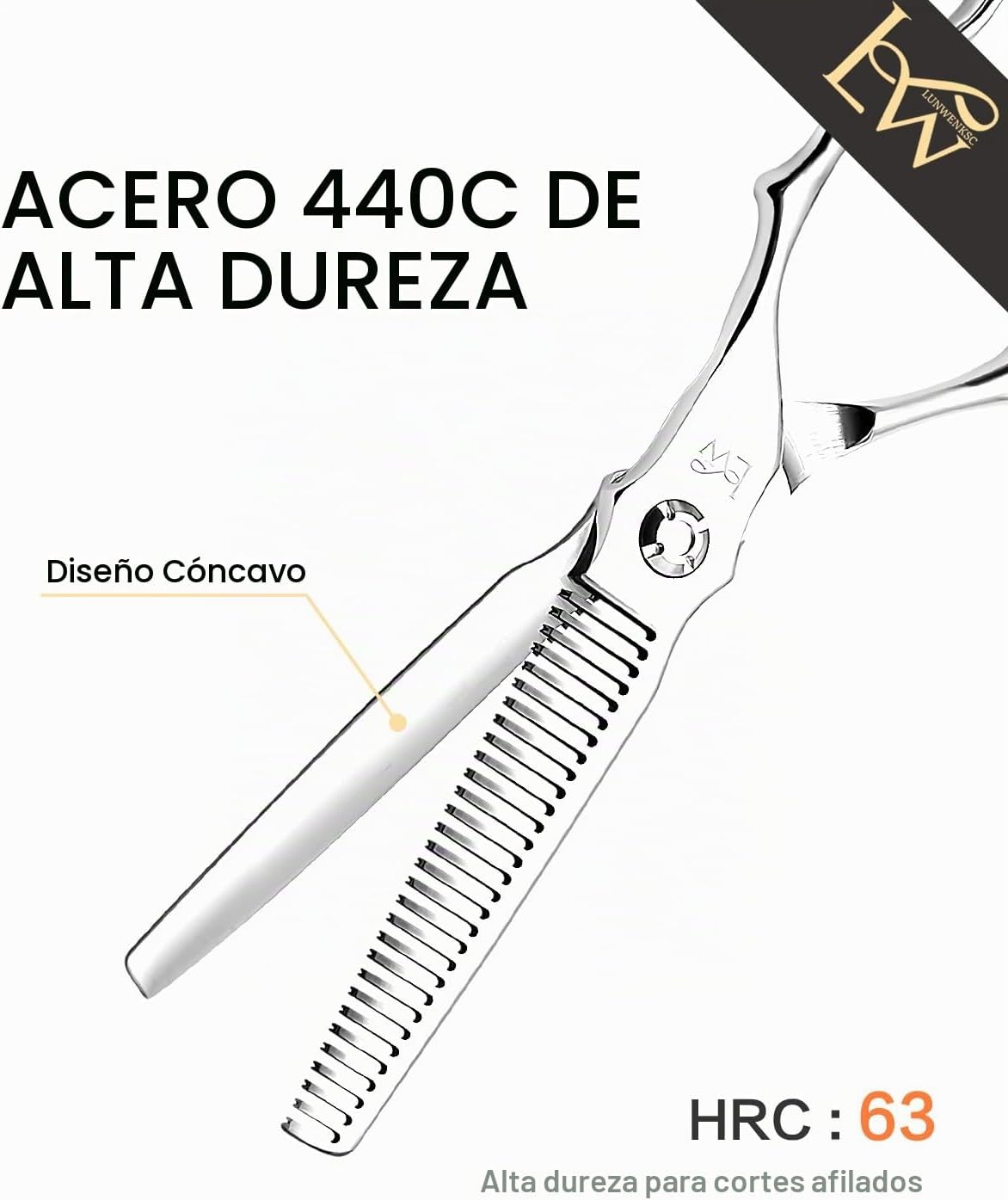 Tijeras de adelgazamiento profesionales de 6 pulgadas, se someten a...