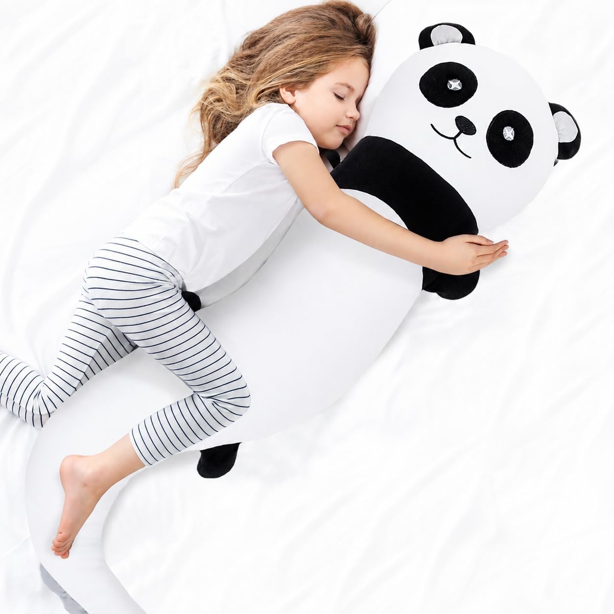 Tianmihou - Muñeca de peluche gigante de panda de 48 pulgadas, gran...