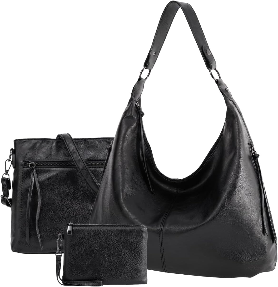 Auralith Purses for Women, 3-in-1 Hobo Crossbody Shoulder Handbags...