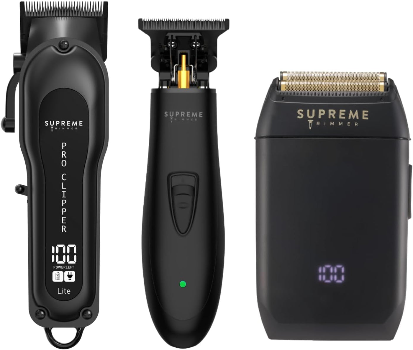 Supreme Trimmer Paquete de barbero 3 en 1 | Cortadora Pro Lite, rec...