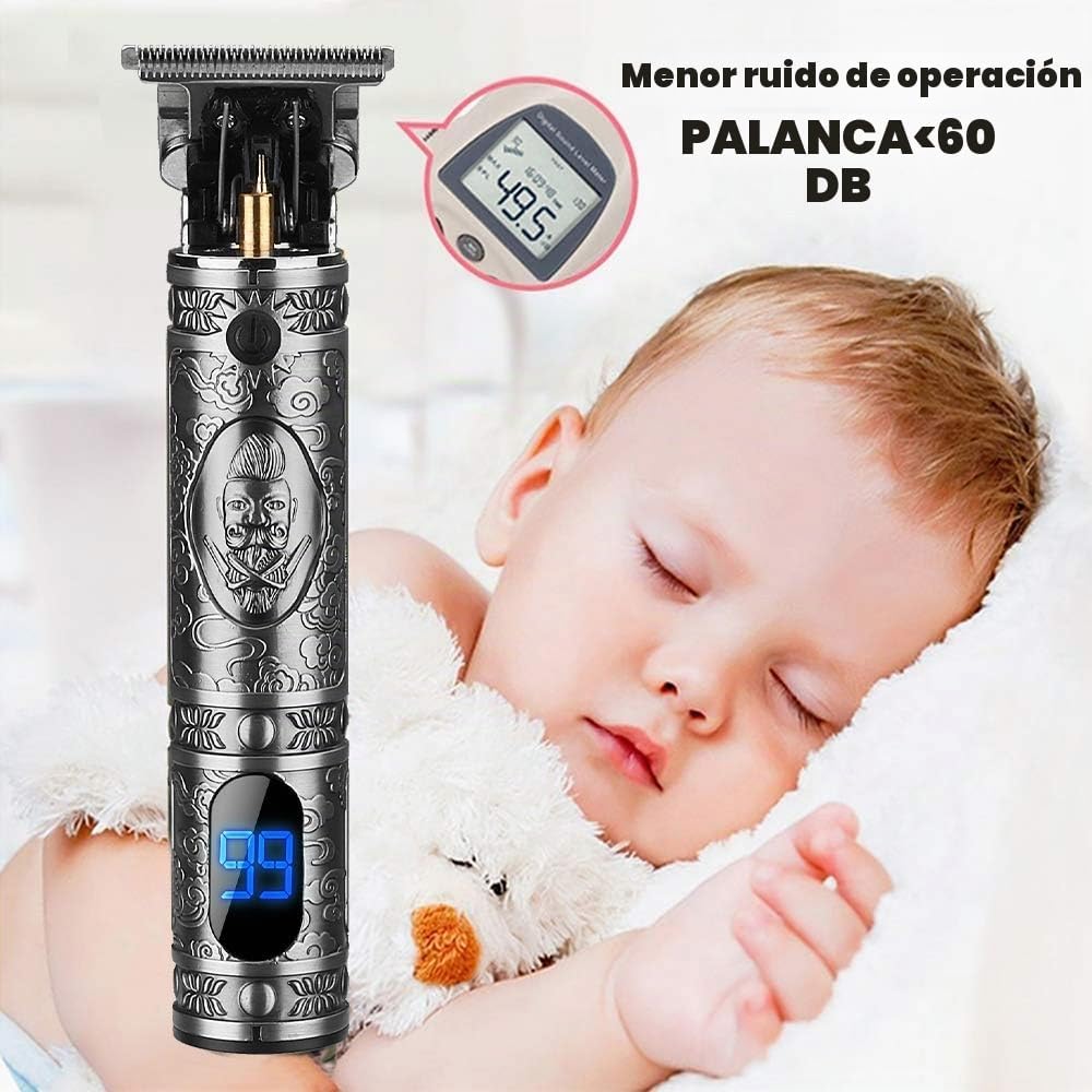 Cortadora de pelo sin huecos, recortadora de pelo eléctrica profesi...