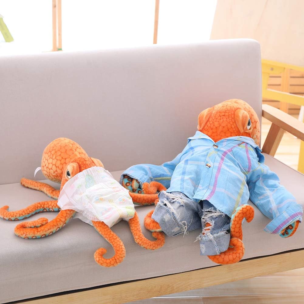 ERDAO Peluche realista de pulpo, juguete de animales marinos de pel...