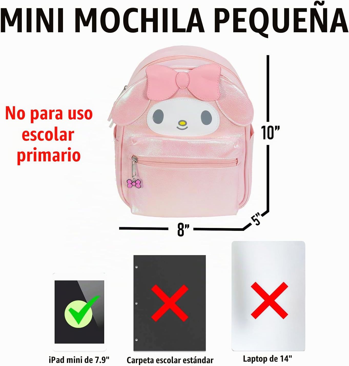 SANRIO My Melody - Juego de mini mochila para mujer, mochila My Mel...