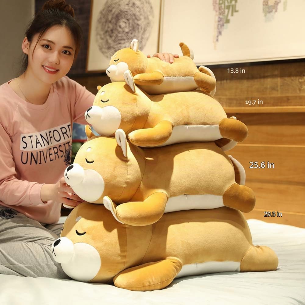 ERDAO almohada de peluche de shiba inu para niños, de corgi, suave,...