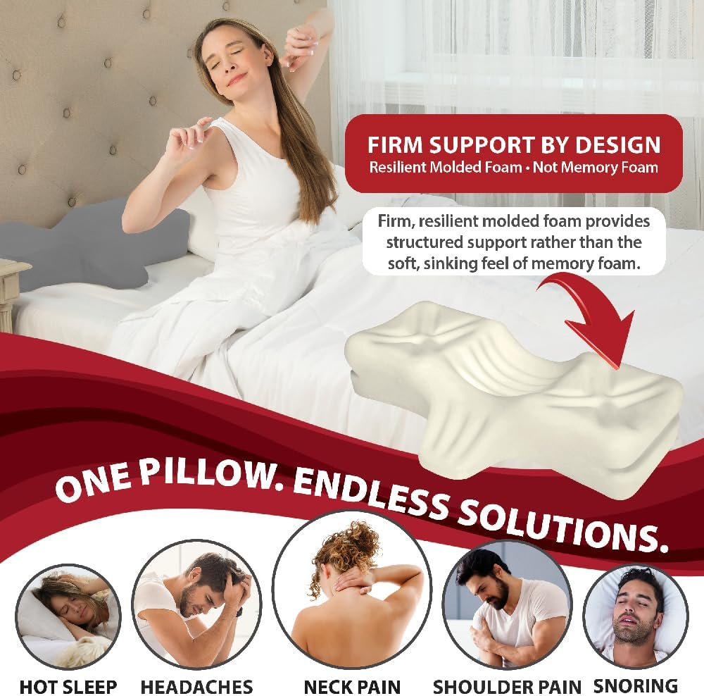 Therapeutica Almohada ortopédica cervical de espuma \u2013 Almohada...