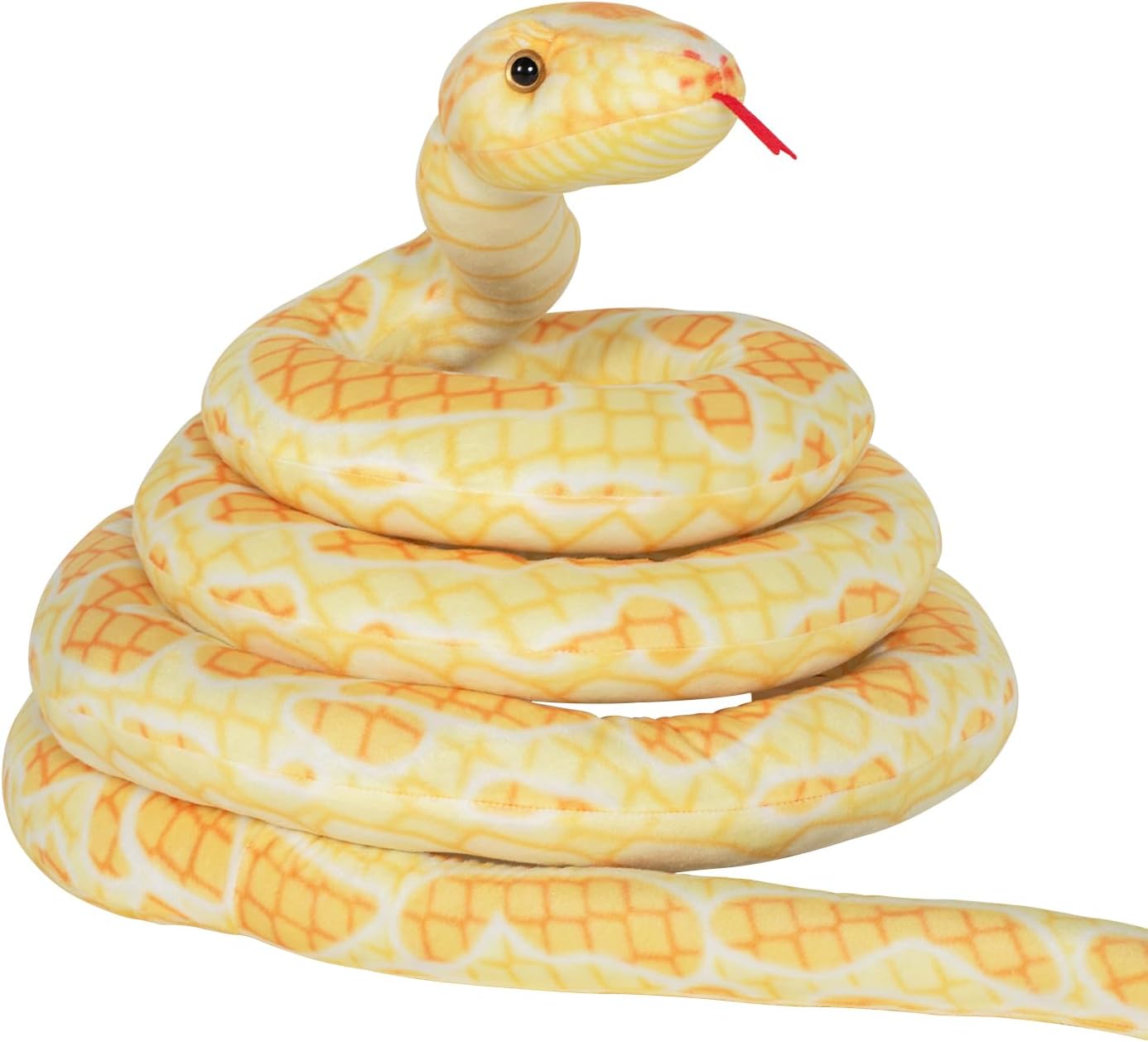 BRINJOY - Peluche de serpiente gigante, 149 pulgadas de gran animal...