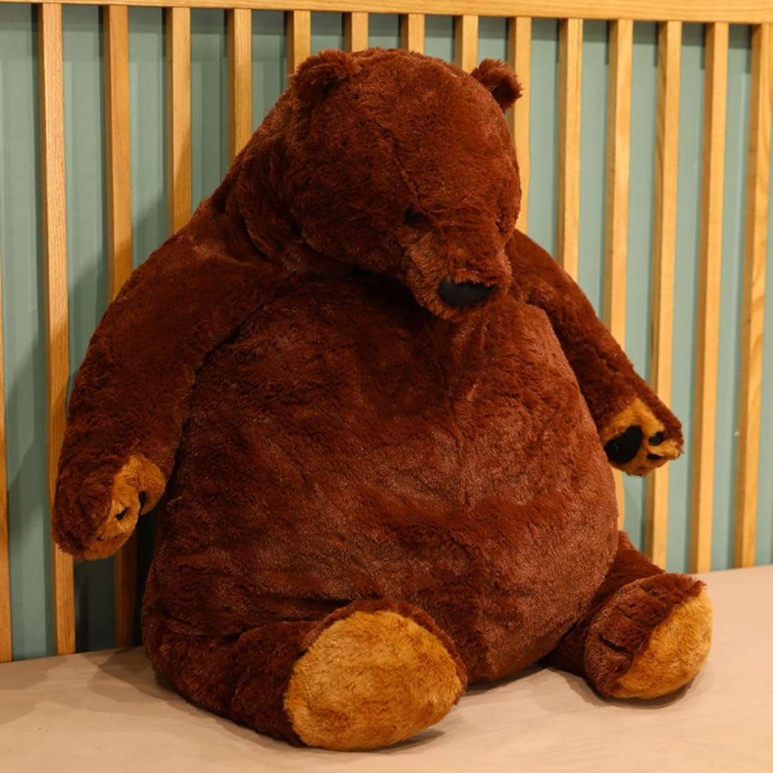 SNOWOLF Djungelskog - Oso de peluche gigante (39.4 in), color marró...