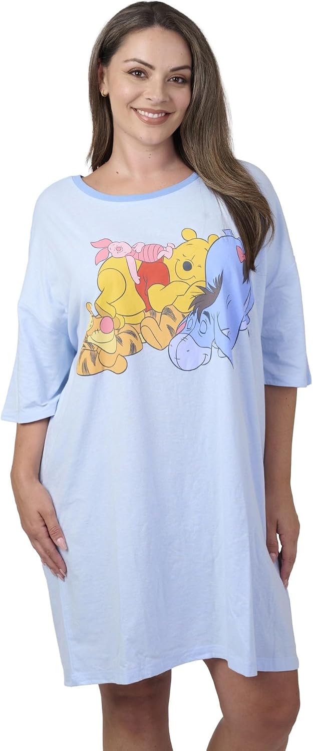 Disney Pijama para mujer con estampado de Mickey y Minnie Mouse, ta...