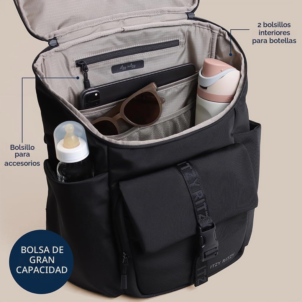 Mochila de cubo Itzy Ritzy Belong (Negro) | Cuenta con bolsillos ai...