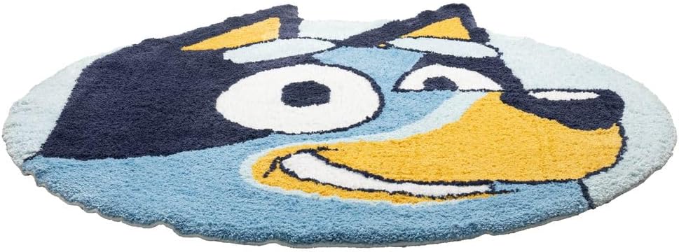 Jay Franco Bluey Alfombra de Acento de Felpa Azul Esponjosa - Alfom...