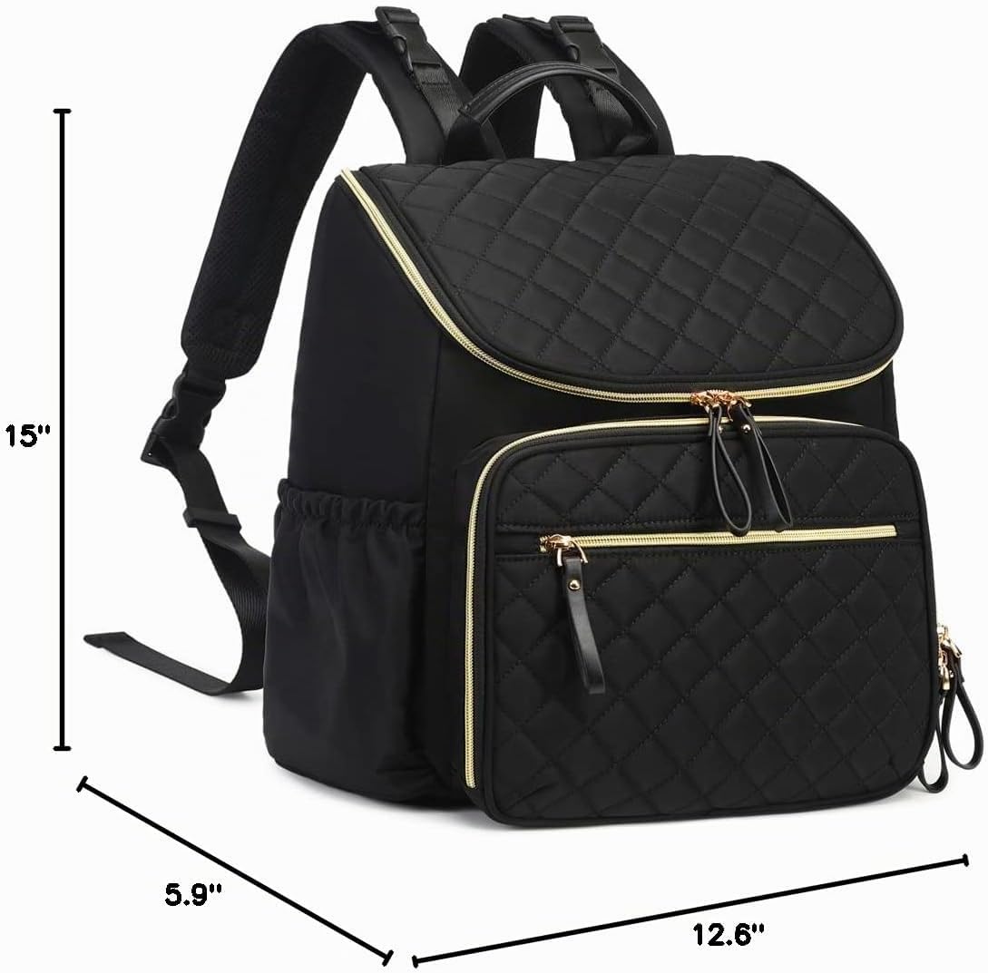 LORADI Mochila ligera para pañales, mediana | Clips para cochecito,...