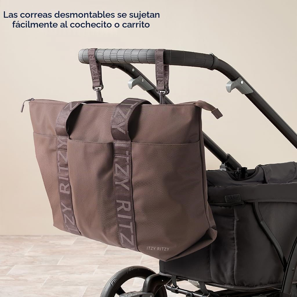 Itzy Ritzy Belong - Bolsa de pañales, bolsa ligera con 10 bolsillos...