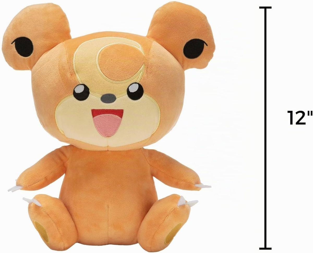 Pokemon Teddiursa Plush - Peluche de Pokémon de 12 pulgadas, detall...