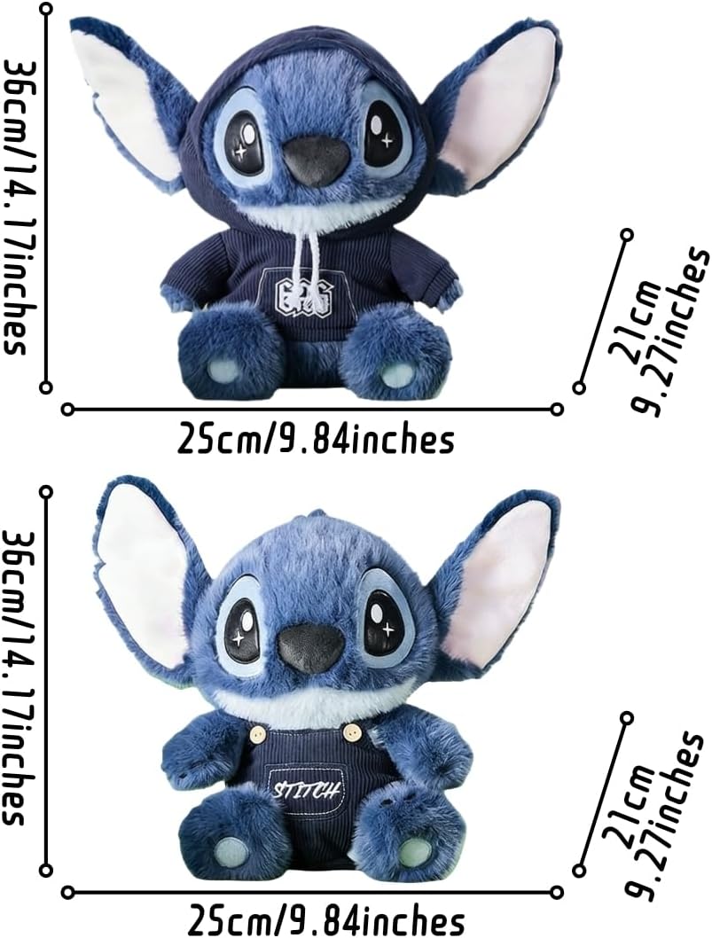 MINISO Disney Lilo & Stitch - Peluche de punto sentado de 14 pu...