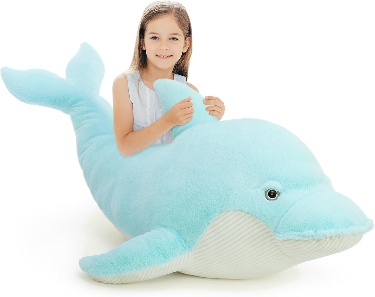 MaoGoLan - Peluche de delfín para niñas, animal marino, almohada de...