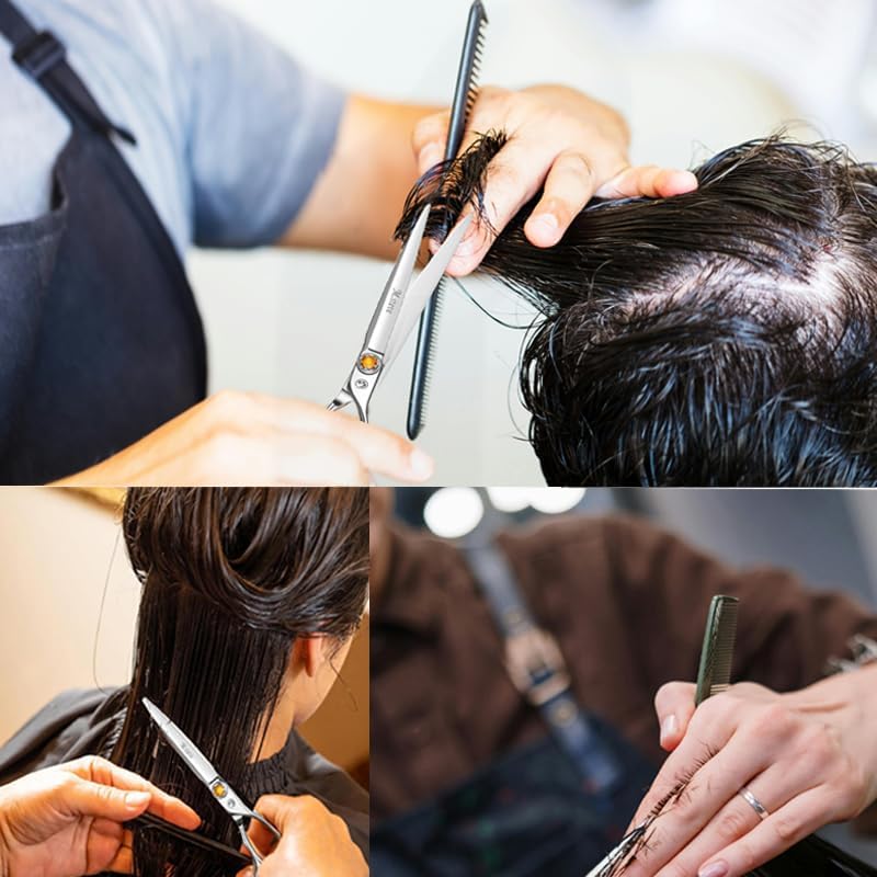 M.steve Tijeras profesionales de corte de cabello de 6 pulgadas, ti...