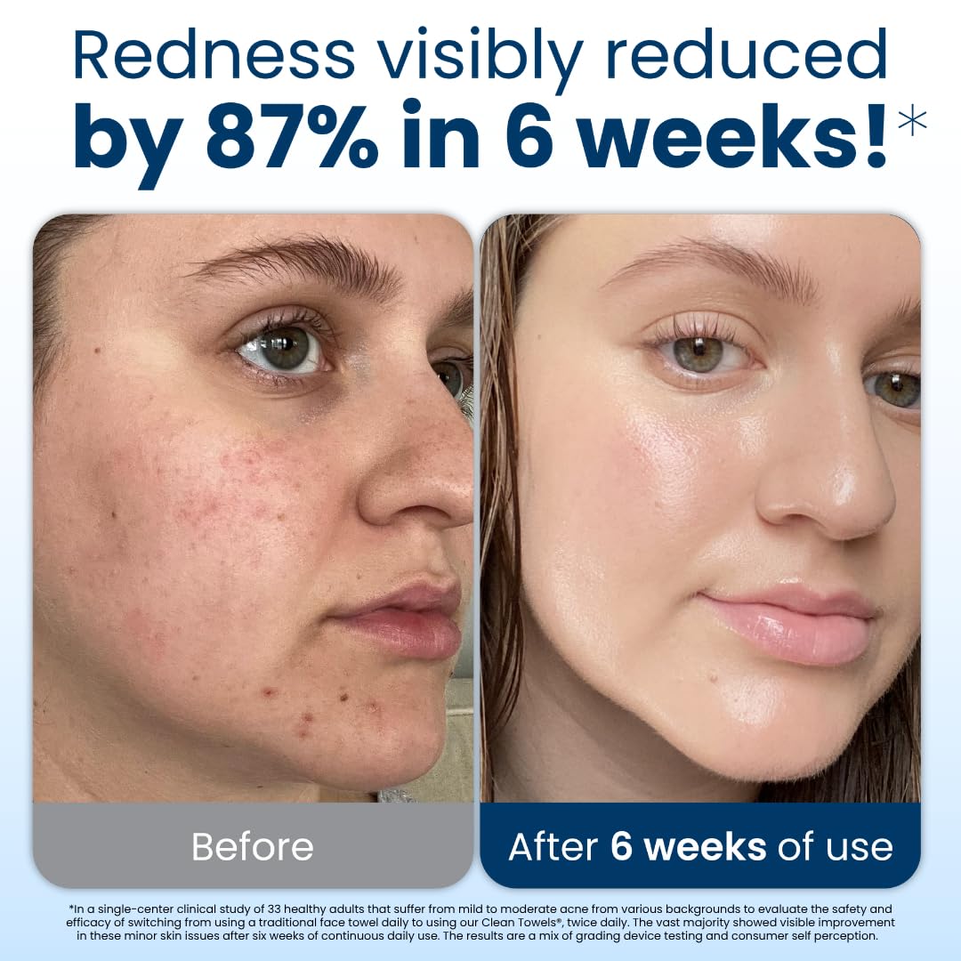 Clean Skin Club Toallas Faciales XL - Biológicas