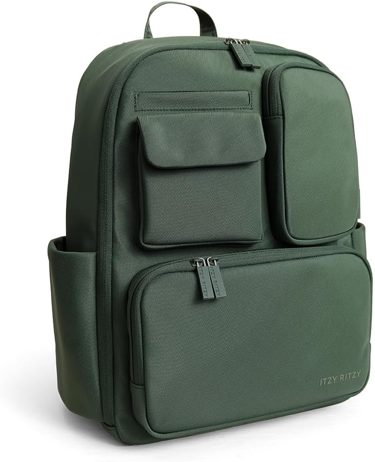 Itzy Ritzy Mochila para pañales utilitaria: cuenta con 17 bolsillos...