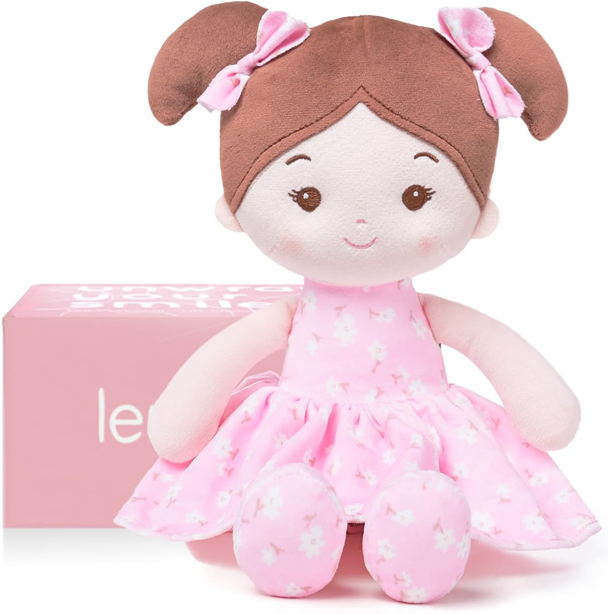 LeyaDoll Muñeca de felpa suave de 12 pulgadas, primera muñeca de tr...