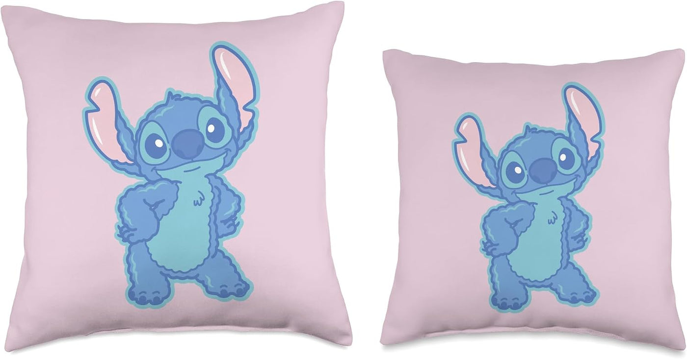 Disney Lilo & Stitch - Almohada mullida y bonita de puntada de...