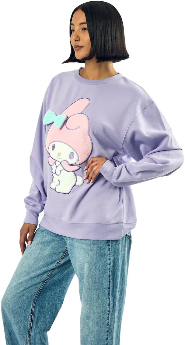 Bioworld My Melody Big Face - Sudadera de forro polar de gran tamañ...