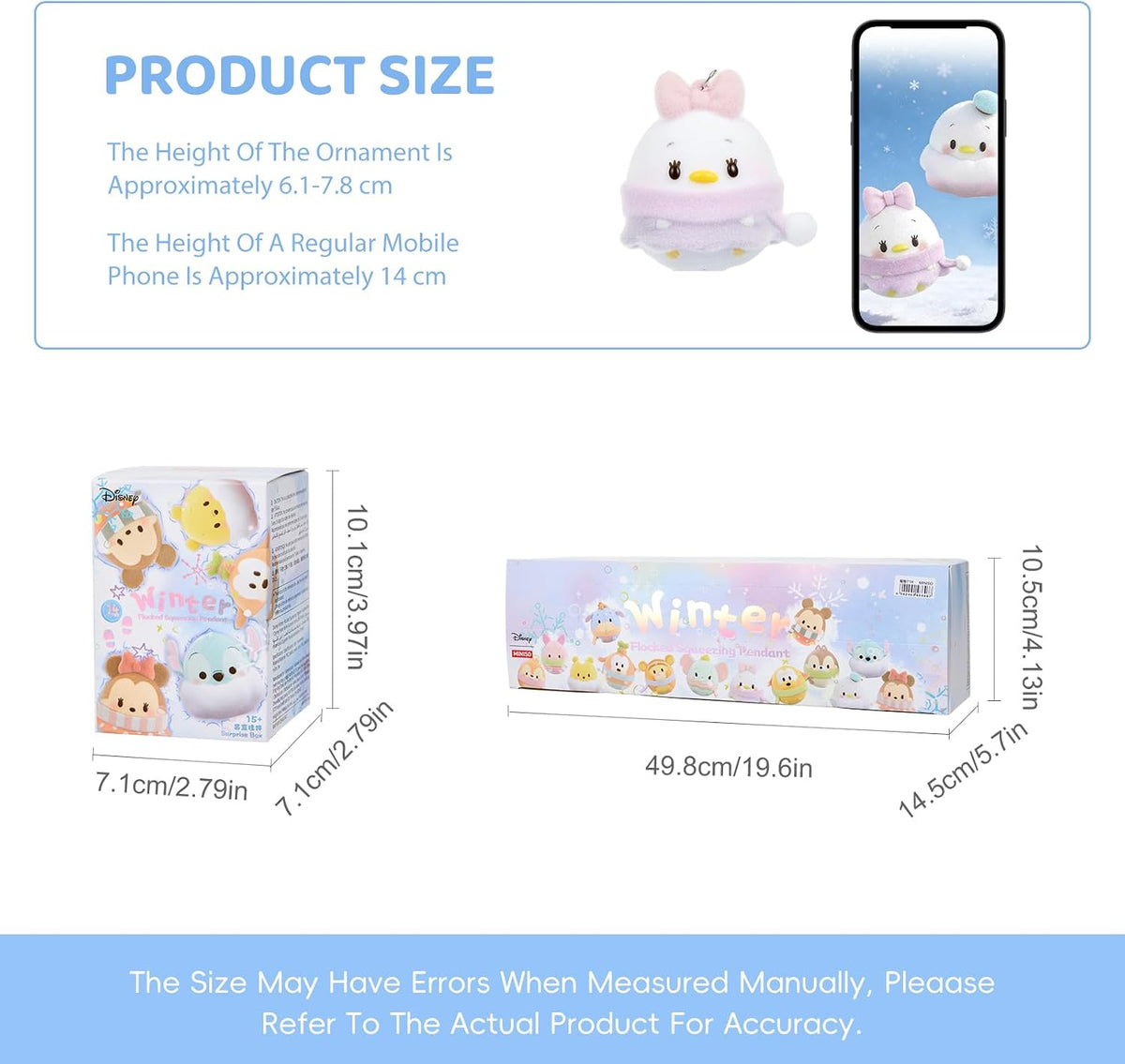 MINISO Disney Stitch, Winnie the Pooh y Mickey Winter - Caja blinda...