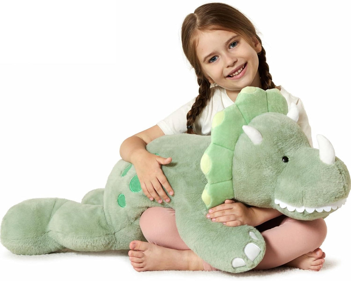 Tezituor Animales de peluche de dinosaurio de 5 libras, 32 pulgadas...