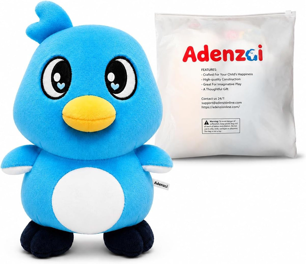 Adenzai Milo - Juguete de peluche suave y lindo, muñeco de personaj...
