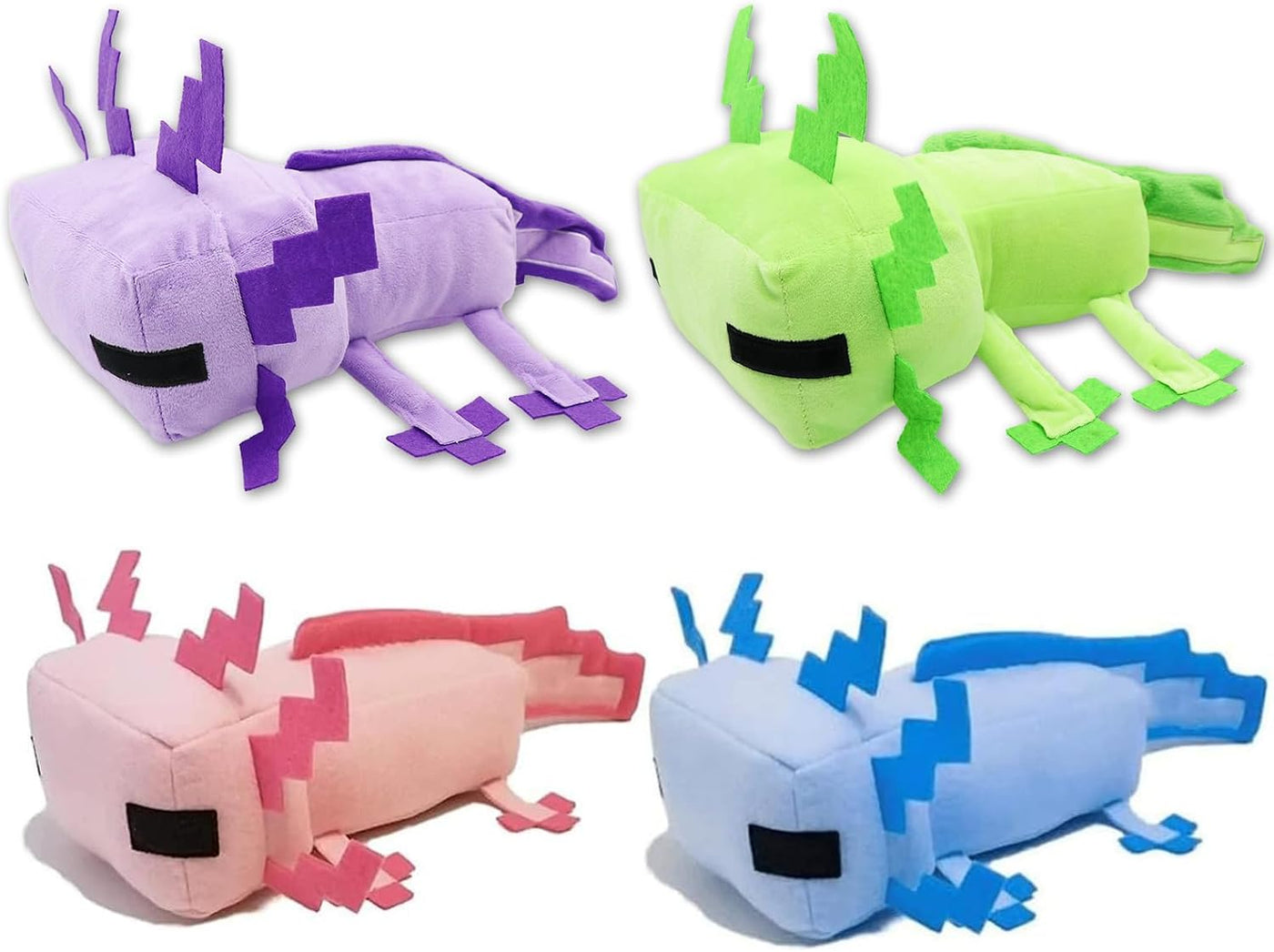 XSLWAN Peluche de Axolotl Azul, Peluche de Axolotl Verde, Peluche d...