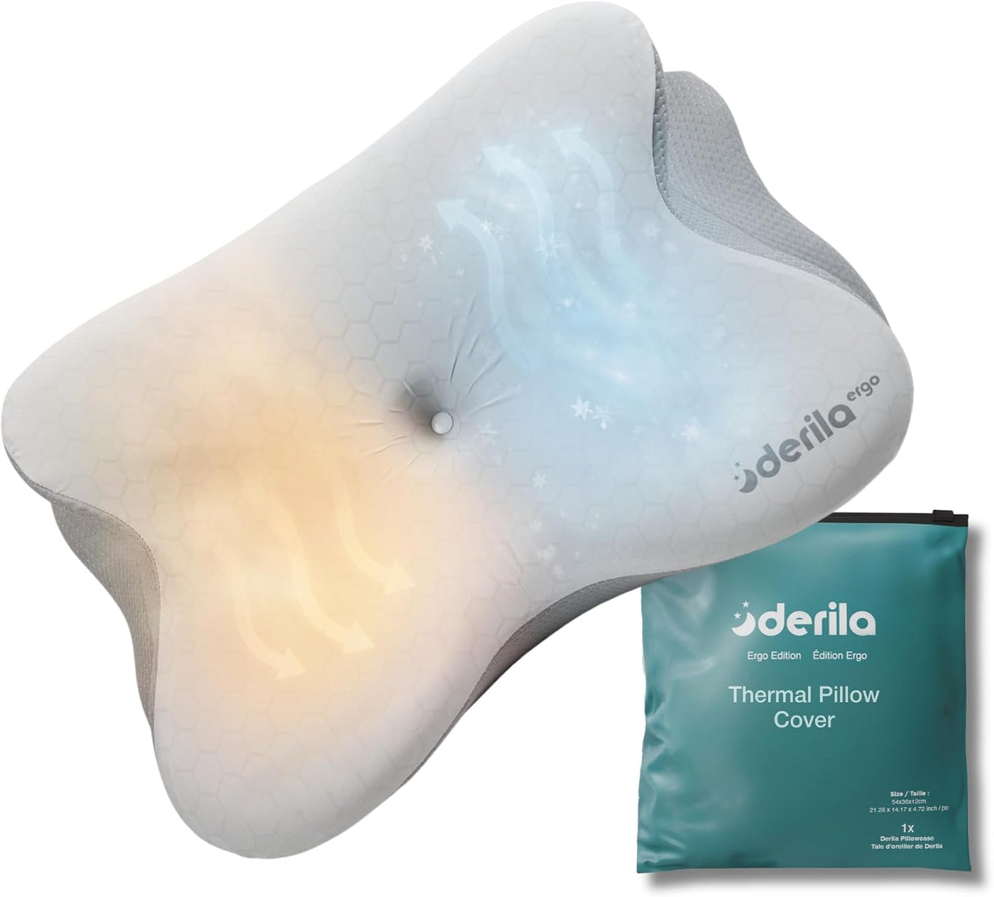 Derila Funda de almohada térmica Ergo para almohada cervical | Fund...