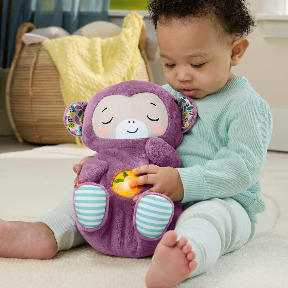 Fisher-Price Juguetes para bebés Soothe \u2018n Snuggle Mono púrpur...