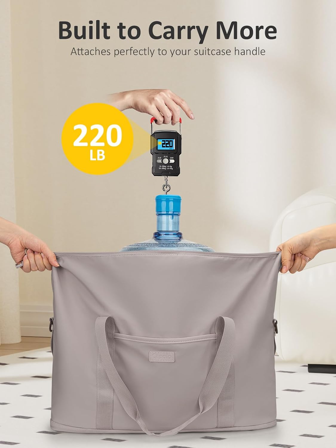 Bolsas de viaje expandibles de lona para fin de semana, bolsas de n...