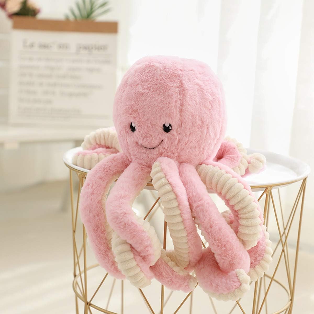 TONGSONG - Animales de peluche de pulpo de dibujos animados lindos,...
