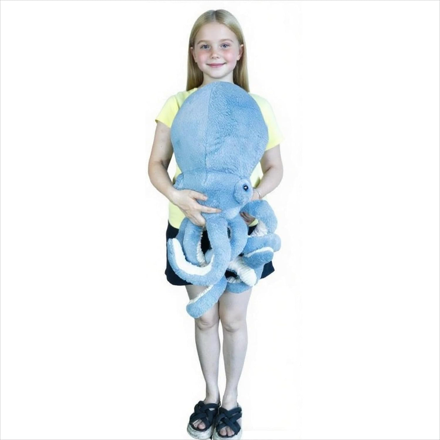AIRROAD - Peluche gigante de pulpo azul, precioso animal de peluche...
