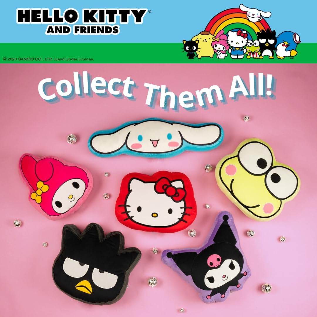 Hello Kitty y sus amigos My Melody - Almohada decorativa de peluche...