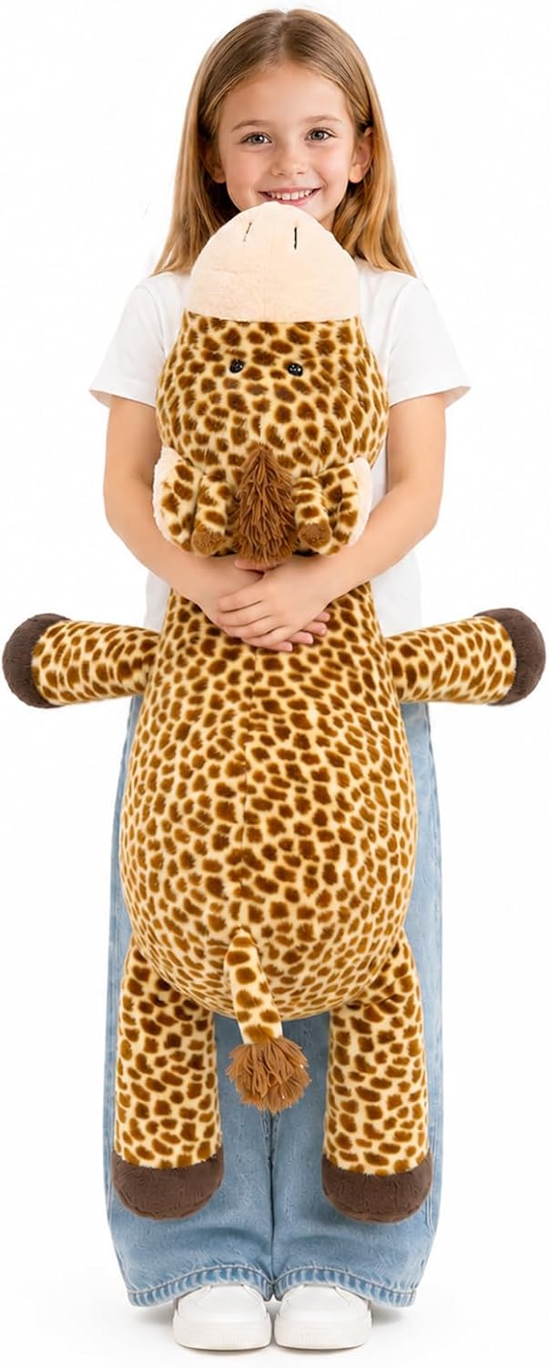 MMguai Animal de peluche de jirafa gigante de 40 pulgadas, bonita a...