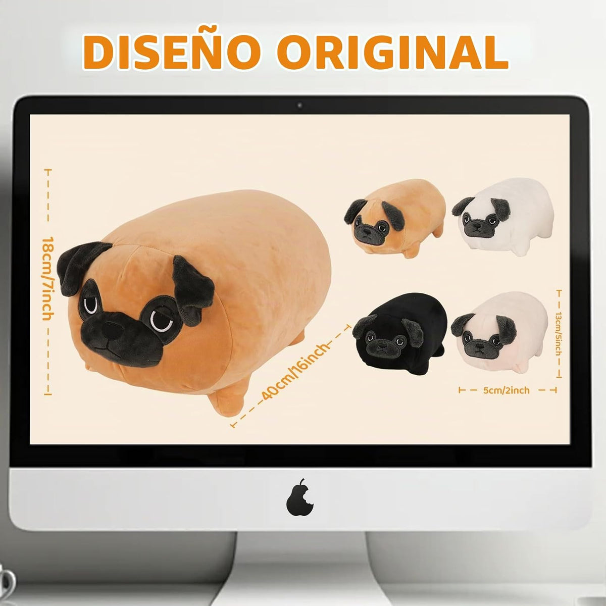 MMguai Peluche Suave de Bulldog Lindo Bulldog Francés Animales de P...